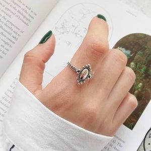 🪞 Silver Vintage Minimalist BOHO Mirror Ring🪞